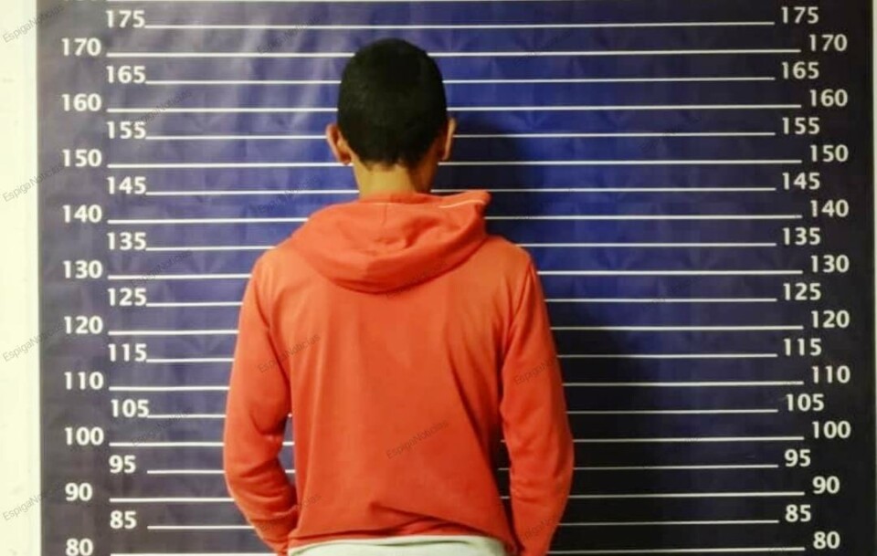 El detenido durante operativo policial en Acarigua