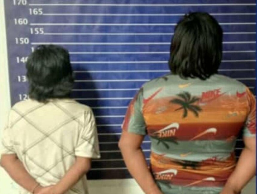 Los dos detenidos por los efectivos policiales